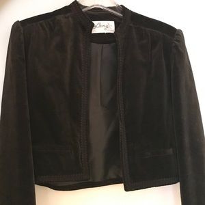 VINTAGE BROWN  Cropped Blazer -Lanz Designs